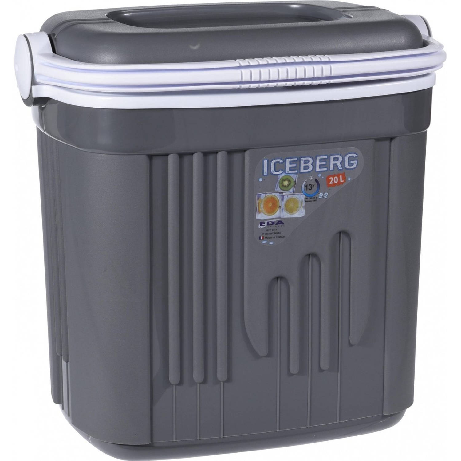 Iceberg Eda Koelbox Grijs - 20 Liter