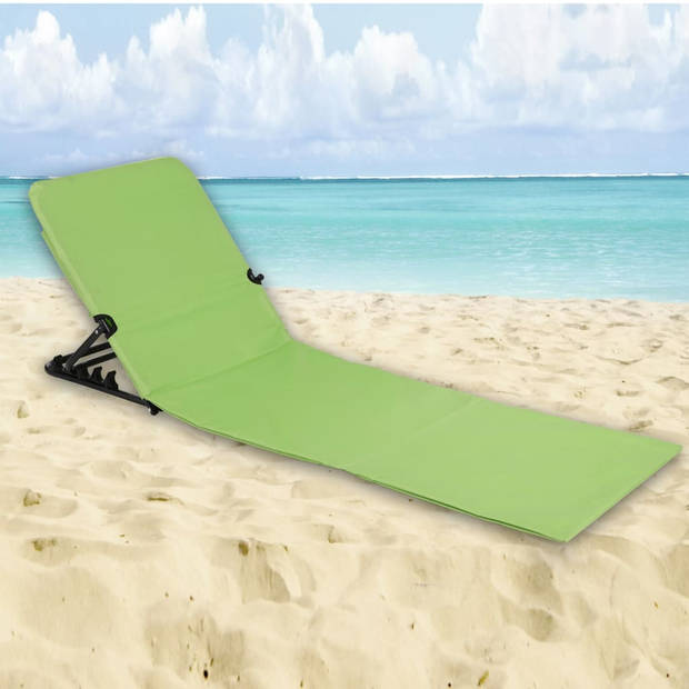 HI Strandmat stoel opvouwbaar PVC groen
