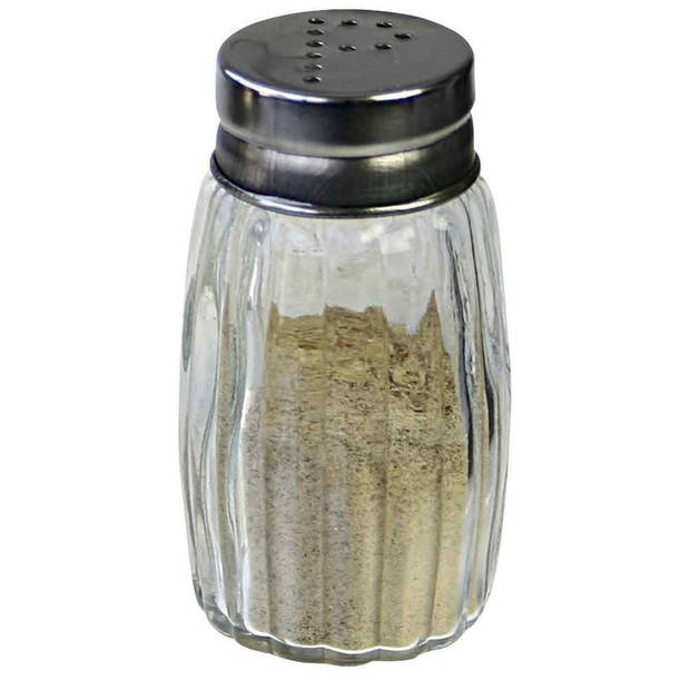 Peper en zout stel vaatjes/strooiers 7 cm - Peper en zoutstel