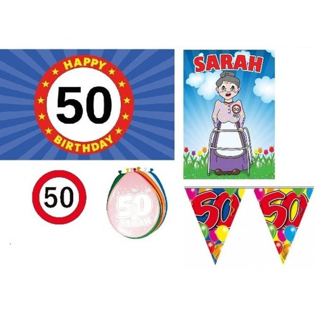 Feestpakket 50 jaar Sarah - Feestpakketten