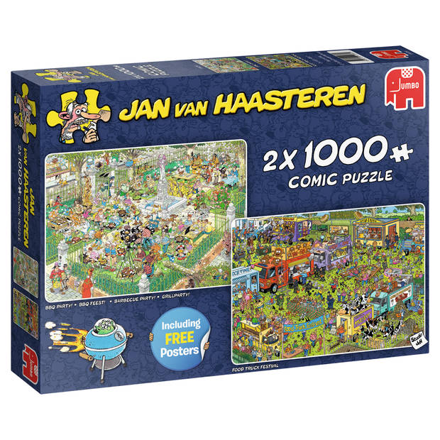 Jan van Haasteren puzzel food festival - 2 x 1000 stukjes