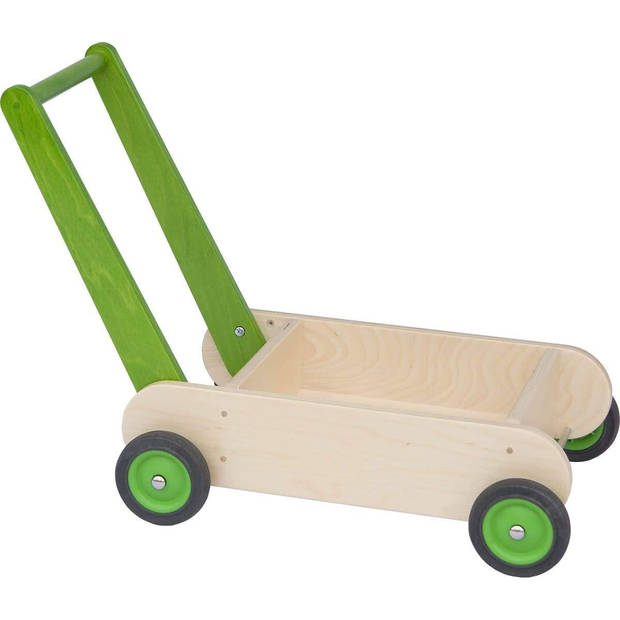 Van Dijk Toys houten loopwagen - Groen (Kinderopvang kwaliteit)