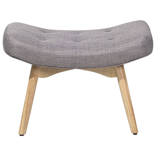 Beliani VEJLE - Fauteuil-Grijs-Polyester