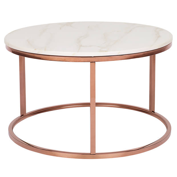 Beliani CORAL - Salontafel-Roségoud-RVS