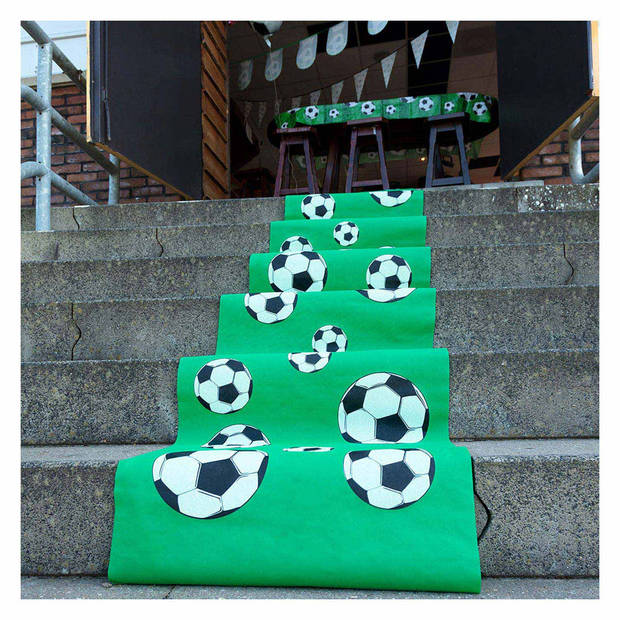 Boland voetbal loper 450 x 60 cm groen