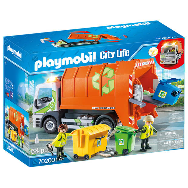 PLAYMOBIL City Life afval recycling truck 70200