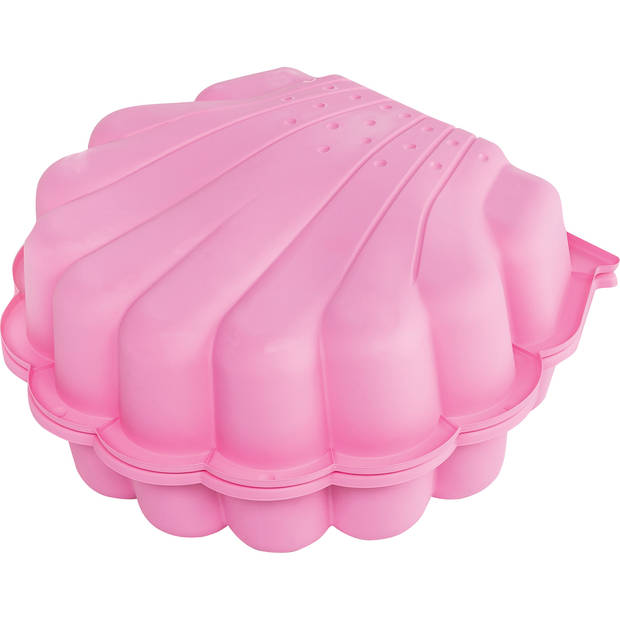 Paradiso Toys zandbak met deksel Schelp 87 x 78 x 18 cm roze