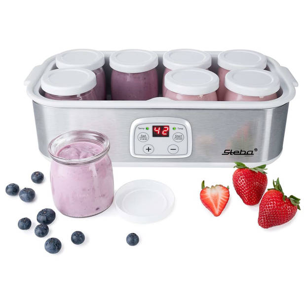 - Steba JM3 - Yoghurtmaker - 8x180 ml - RVS