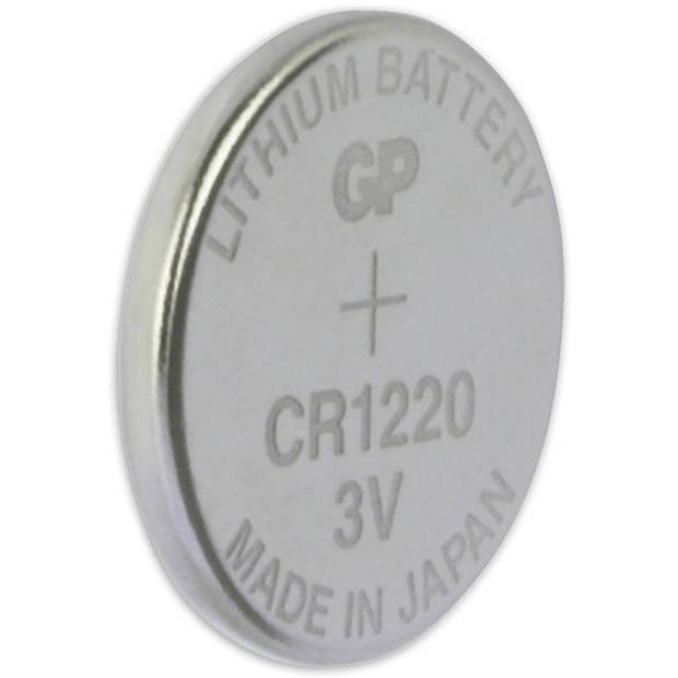 GP knoopcelbatterij CR1220 Lithium 3V zilver