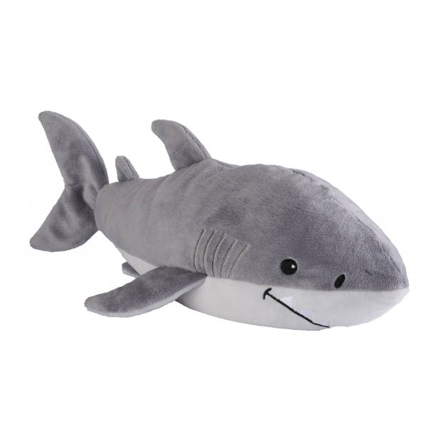 Warmies warmteknuffel haai 35 cm grijs