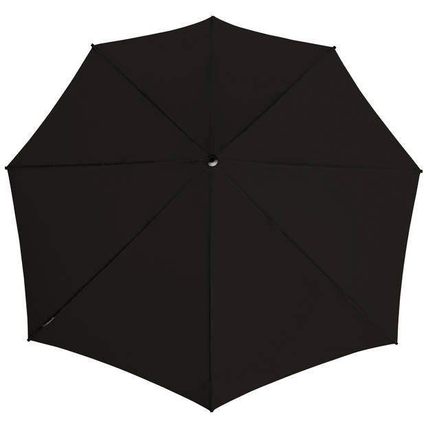 Windproof storm paraplu 100 cm zwart/grijs - Paraplu's
