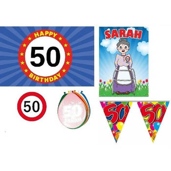 Feestpakket 50 jaar Sarah - Feestpakketten