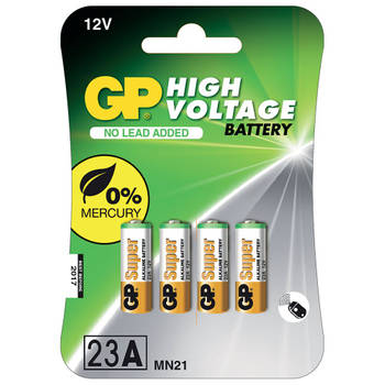 GP 23A 4 stuks Alkaline Batterij