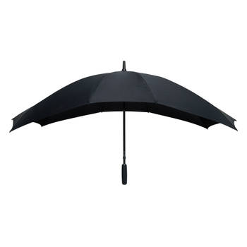 Falcone duo-paraplu handopening 148 x 99 cm zwart