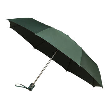 Impliva paraplu miniMAX auto open en close 100 cm donkergroen