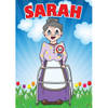 Deur poster Sarah thema leeftijd feestartikelen - Feestposters