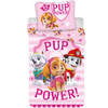 PAW Patrol Pup Power Dekbedovertrek - Eenpersoons - 140x200 cm - Roze