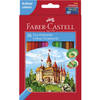 Kleurpotlood Faber-Castell Castle zeskantig karton etui met 36 stuks