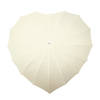 Impliva paraplu hartvormig handopening 110 cm gebroken wit