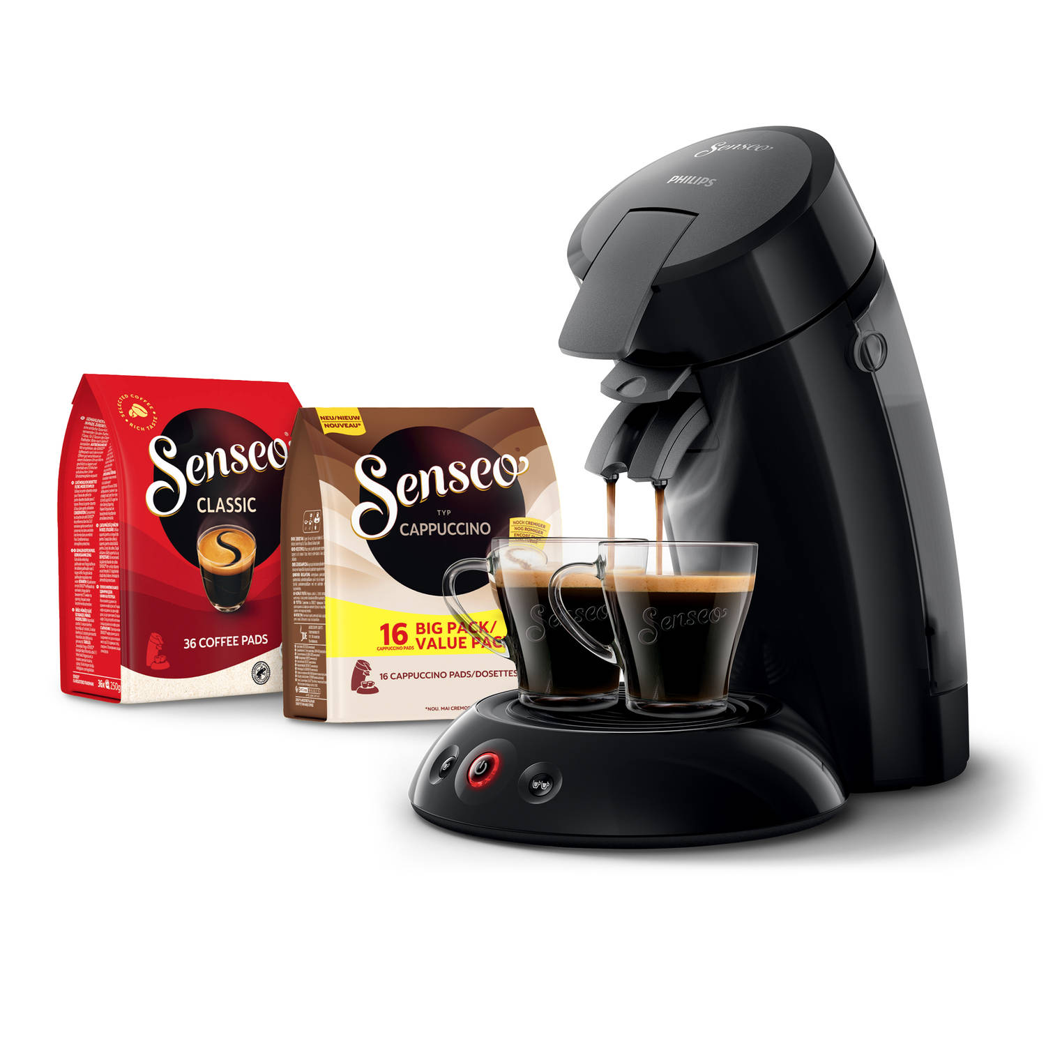 Philips SENSEO® Original koffiepadmachine HD6553-67 bundel zwart