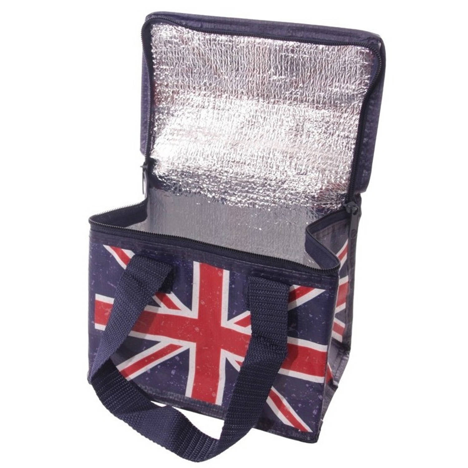 Kleine koeltas Union Jack/United Kingdom print voor 6/sixpack blikjes - Koelboxen/koeltassen - Lunchtrommel