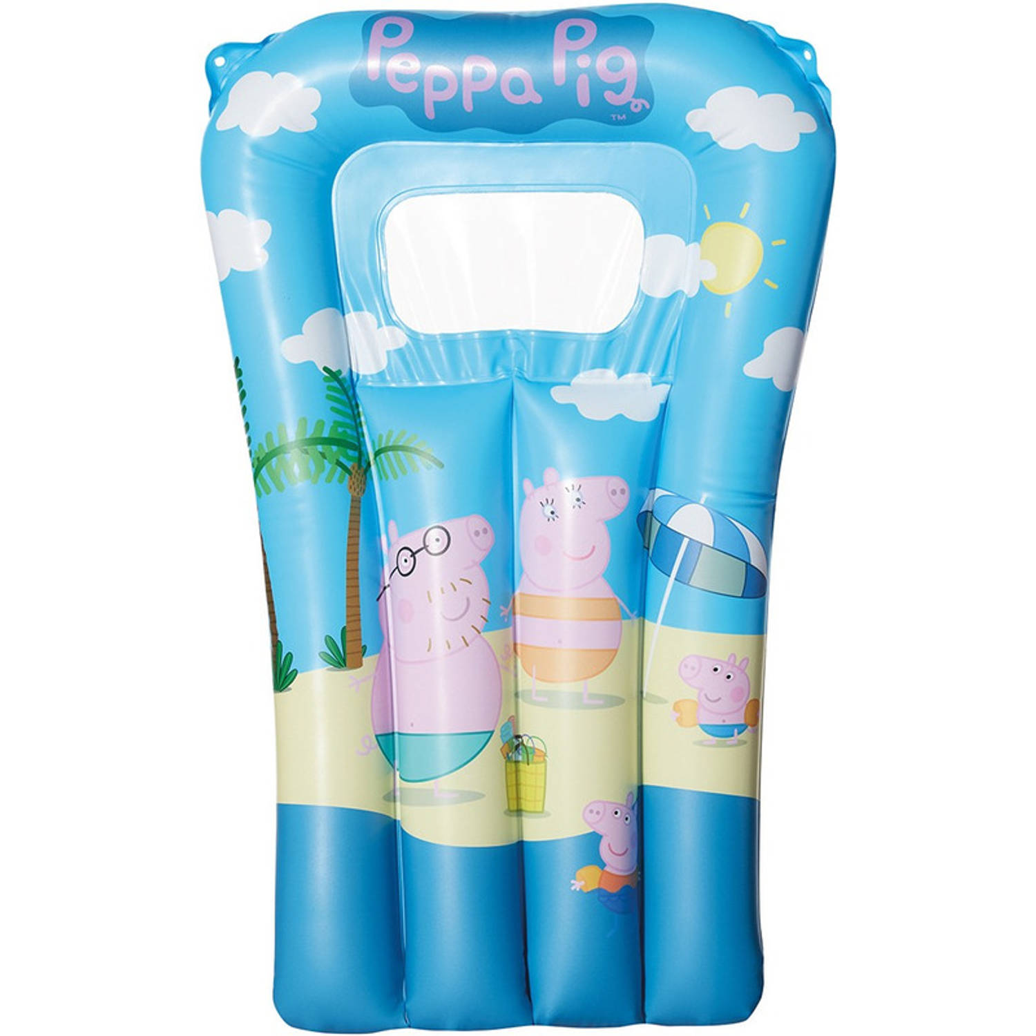 Happy People luchtbed Peppa Pig 67 x 43 cm blauw