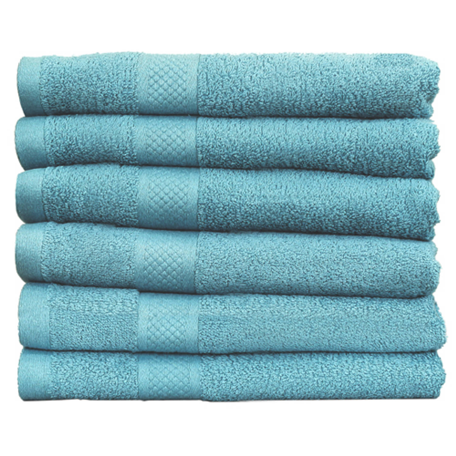 Katoenen Handdoeken Hotelkwaliteit – 6 Pack – 70x140 cm – Denim | Blokker
