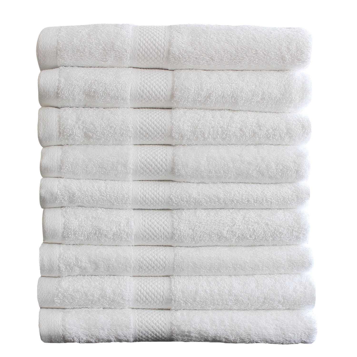 Katoenen Handdoeken Hotelkwaliteit - 9 Pack - 50 x 100 cm - Wit