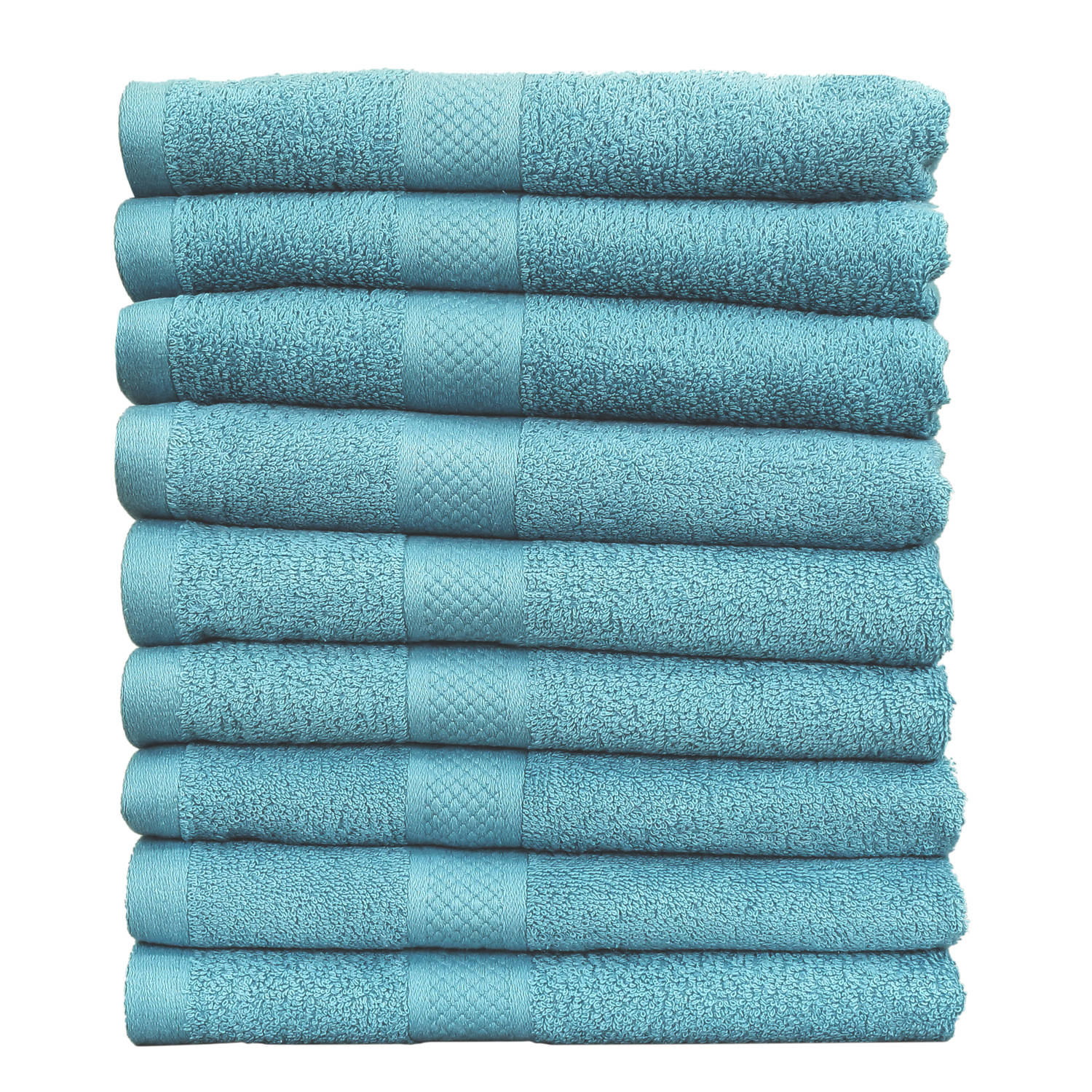 Katoenen Handdoeken Hotelkwaliteit 9 – 50x100 cm – Denim Blauw | Blokker