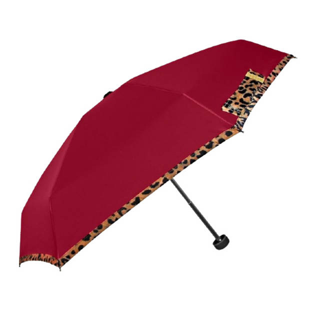 Perletti paraplu mini dames 90 cm microfiber rood
