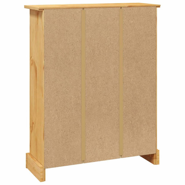 vidaXL Boekenkast grenenhout met 3 planken Corona-stijl 81x29x100 cm