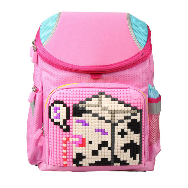 Upixel Super Class School Bag - Kinderrugzak - DIY Pixel Art - Bubblegum Roze