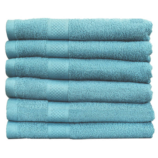 Katoenen Handdoeken Hotelkwaliteit – 6 Pack – 70x140 cm – Denim Blauw