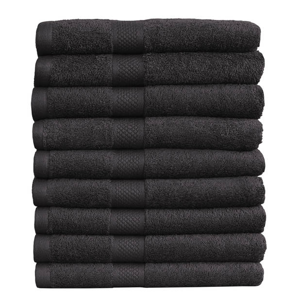 Katoenen Handdoeken Hotelkwaliteit – 9 Pack – 50 x 100 cm – Zwart