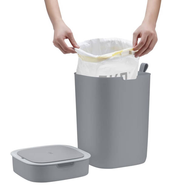 EKO - Morandi Smart Sensor Bin 12 liter, EKO - Polypropyleen - grijs