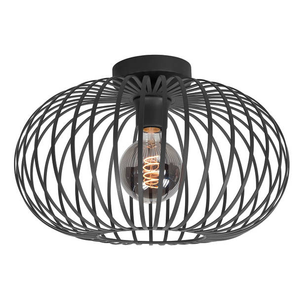 Freelight Plafondlamp Aglio Ø 40 cm zwart