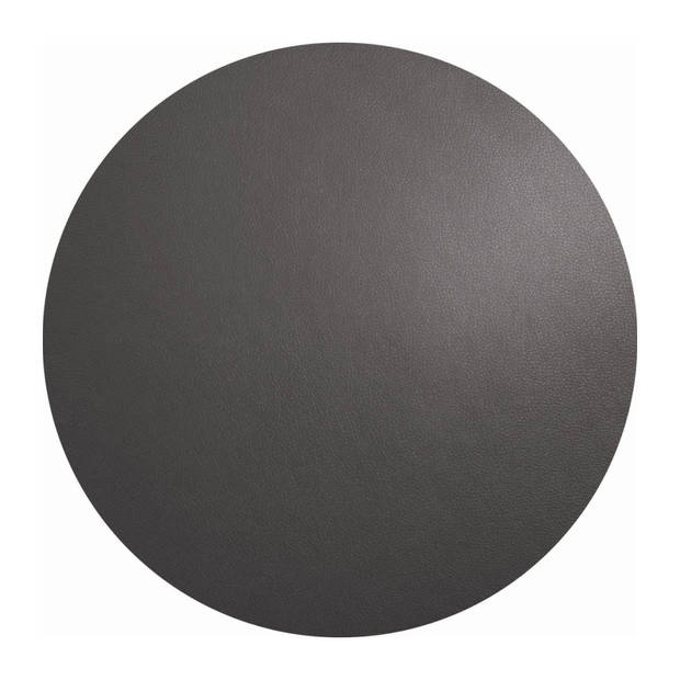 ASA Selection Placemat - Leather Optic Fine - Basalt - ø 38 cm