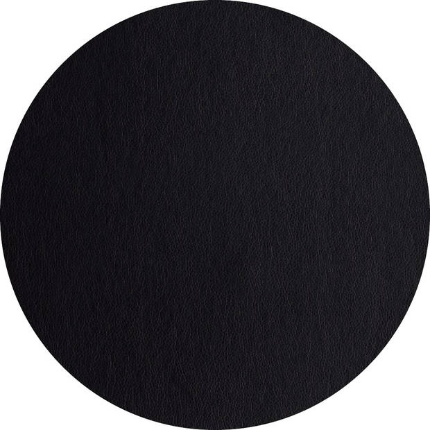 ASA Selection Placemat - Leather Optic Fine - Zwart - ø 38 cm