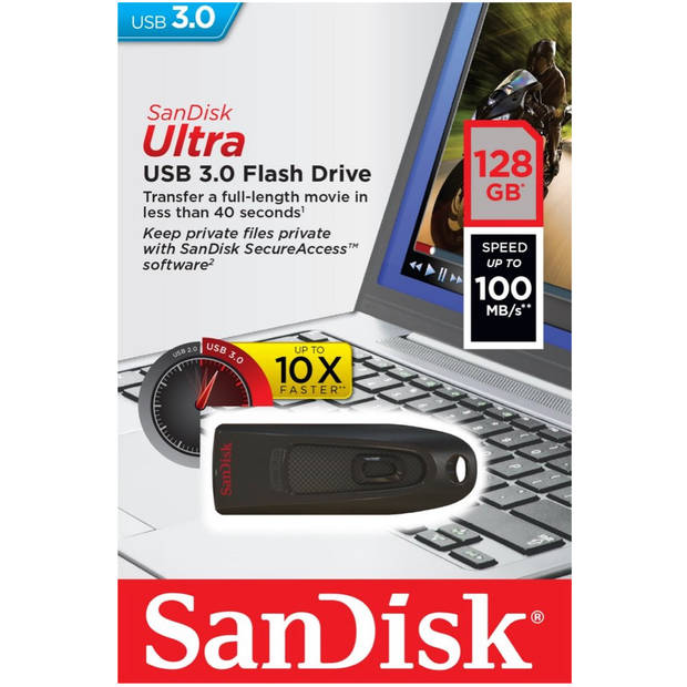 SanDisk Ultra USB 3.0 128GB up to 100MB/s SDCZ48-128G-U46