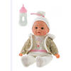 Toi-Toys Babypop met winterkleren en flesje 32cm