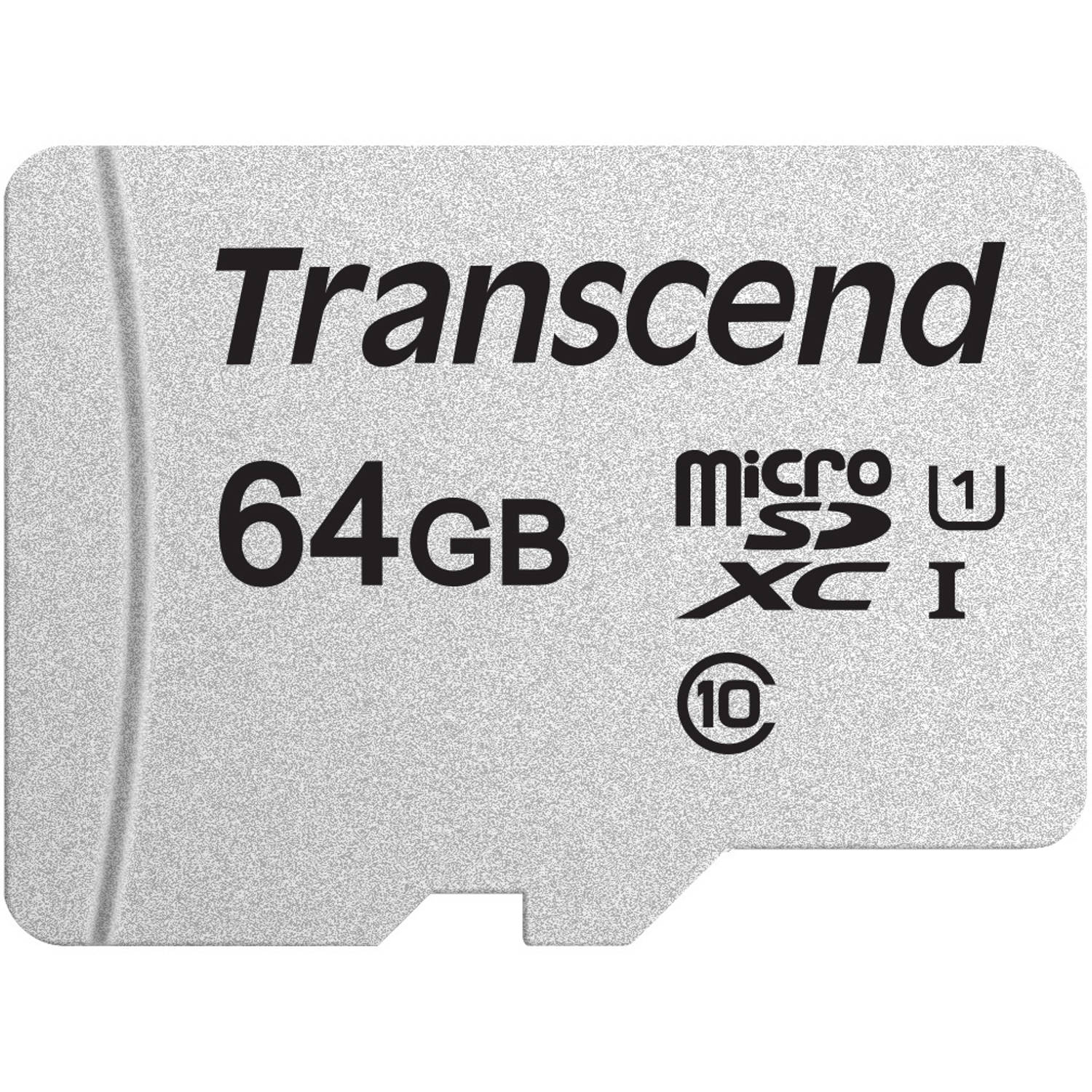 Transcend Premium 300S 64 GB microSDXC-kaart Class 10, UHS-I, UHS-Class 1