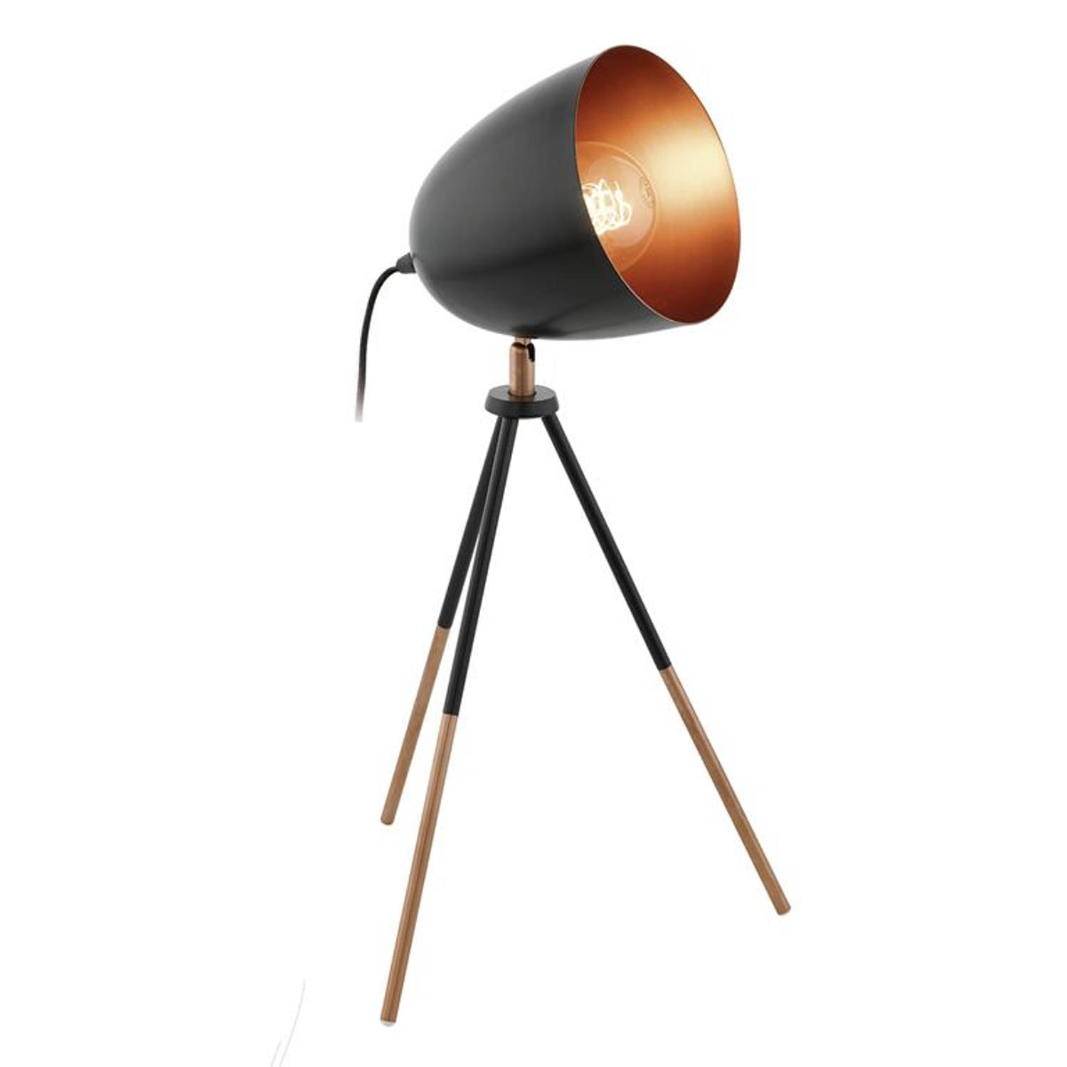 Eglo Chester Tafellamp Zwart-Koper 44 cm