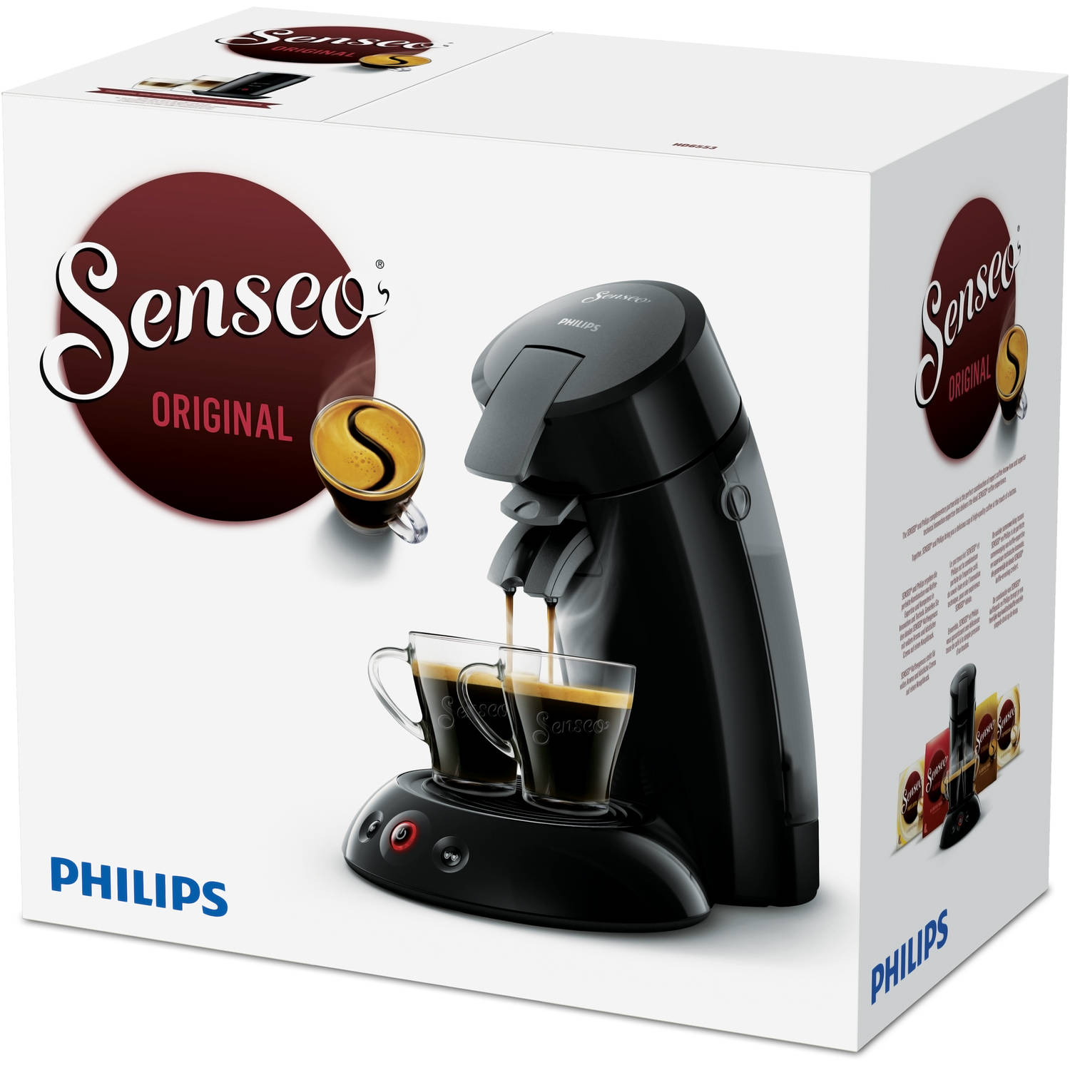 Ongewapend Bestuurbaar Consumeren Philips SENSEO® Original koffiepadmachine HD6553/67 - zwart | Blokker