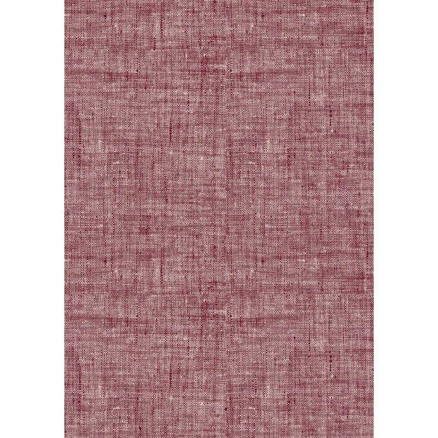 Zo Home Dekbedovertrek Katoen Lino Linnen Look - wine red 200x200/220cm