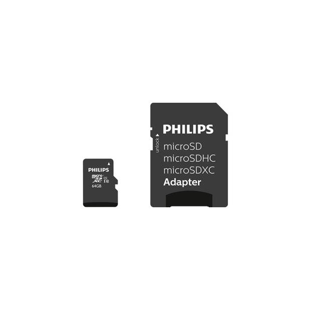 Philips Micro SDXC 64GB UHS-1 U1 met adapter