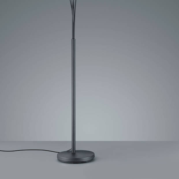 Reality vloerlamp Tommy 200 cm 5x E14 staal 28W matzwart