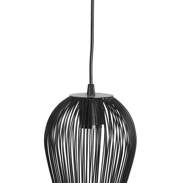 Light & Living - hanglamp ø16x20 cm abby mat zwart