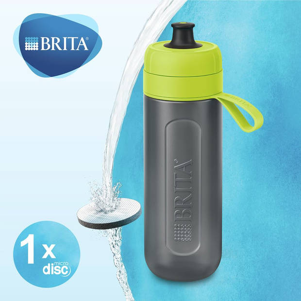 BRITA Drinkfles ACTIVE 0,6L Groen incl. 1 MicroDisc Brita Waterfilter