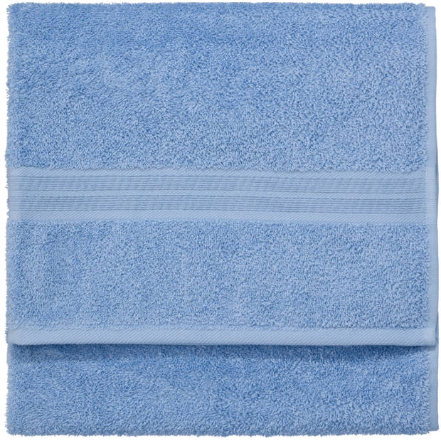 Blokker handdoek 500g - blauw - 110x60 cm