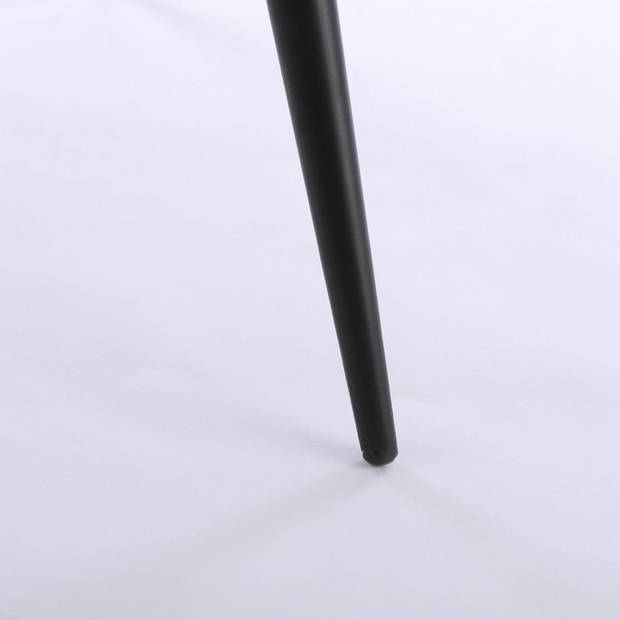 Bijzettafel Lagune rond metaal zwart 70 x 45.5 cm - Bijzettafels